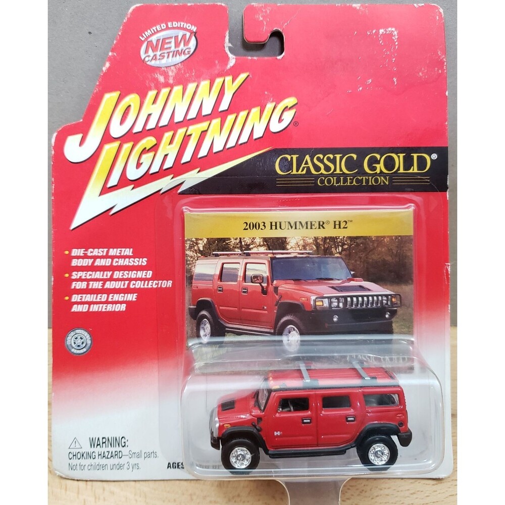 Johnny Lightning 2003 Hummer H2 Red Classic Gold Collection Limited Edition 1:64